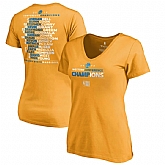 Women Golden State Warriors Fanatics Branded 2018 Western Conference Champions Backcourt Blacktop T Shirt Gold,baseball caps,new era cap wholesale,wholesale hats